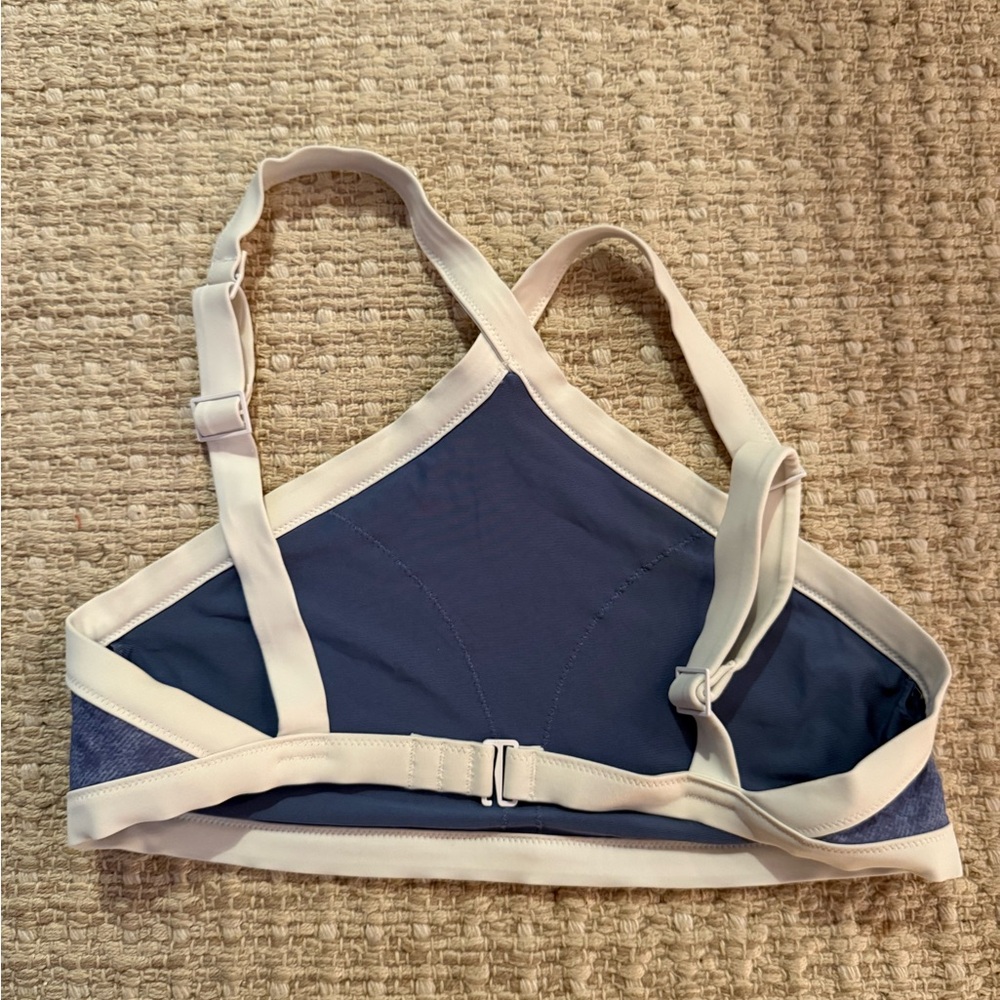Aerie Navy and Cream Active Bra - Picture 2 of 3